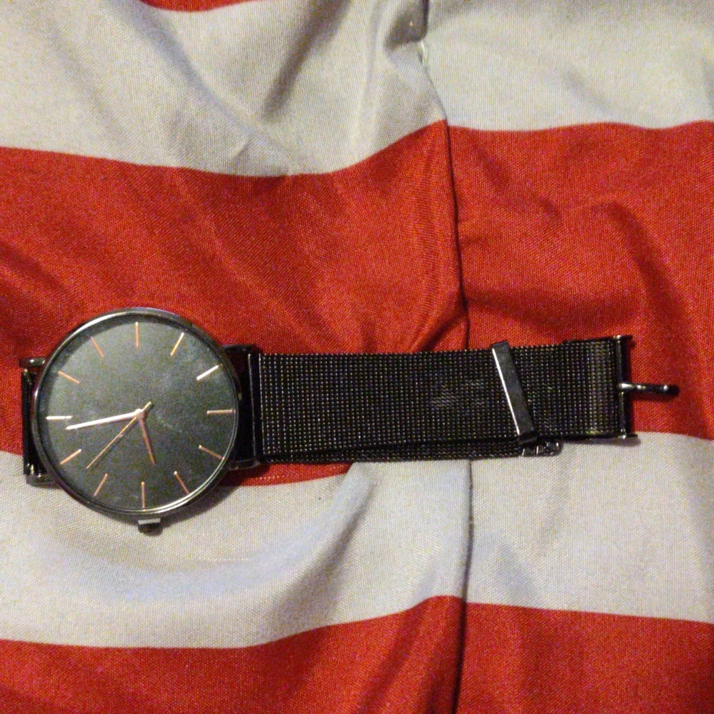 Black and Bronze Watch